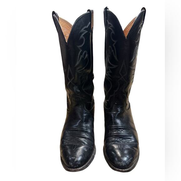 Nocona Boots Black Leather Western Boots Mens Size 8EE main image 7